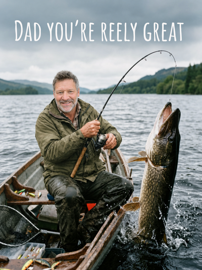 The Reely Great Dad male portrait