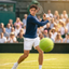 The Wimbledon Champion male portrait
