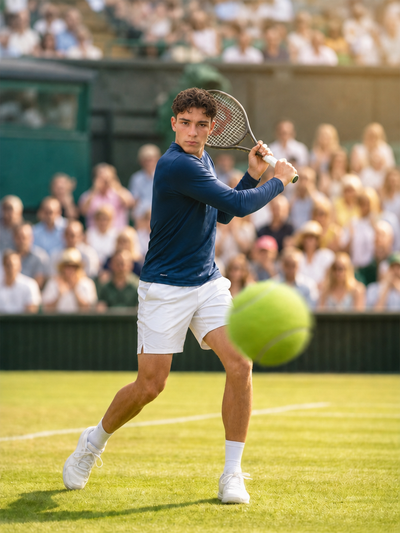 The Wimbledon Champion male portrait