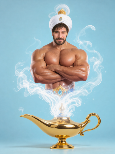 The Arabian Genie male portrait