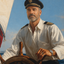 The Old Sea Captain male portrait