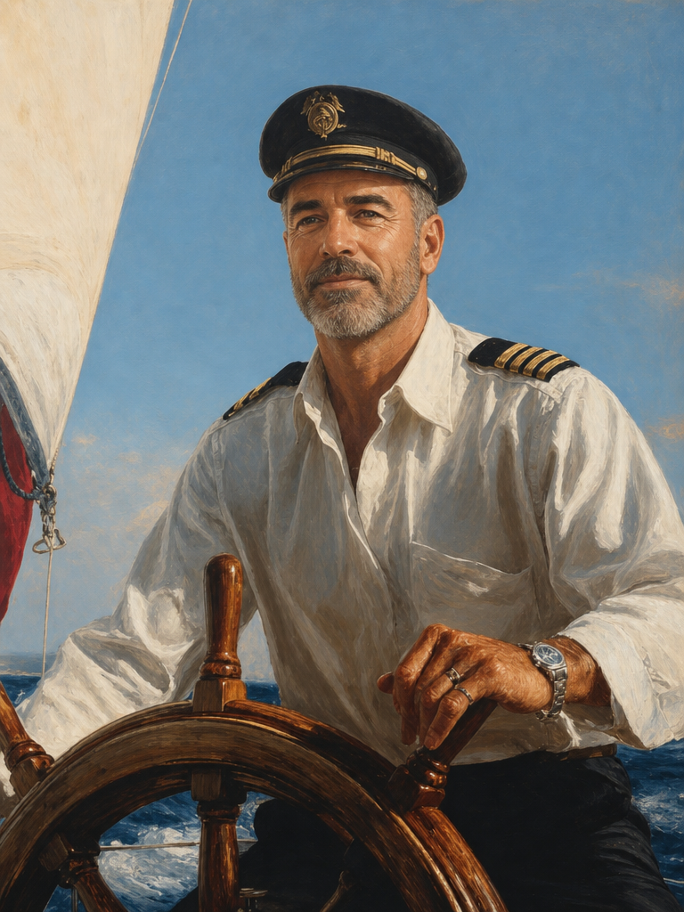 The Old Sea Captain male portrait
