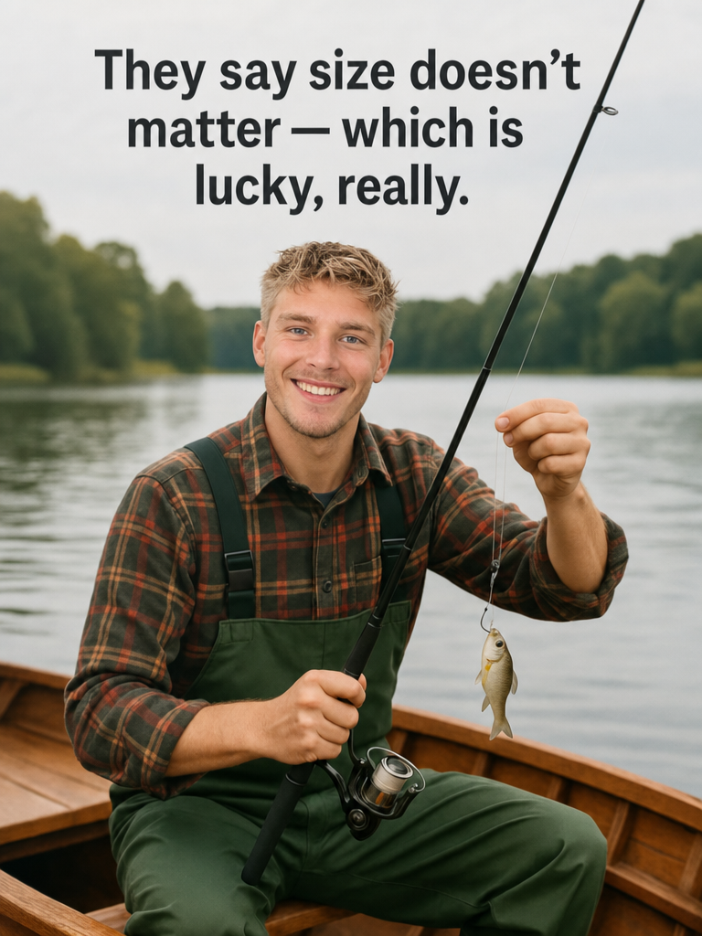 The Optimistic Angler male portrait