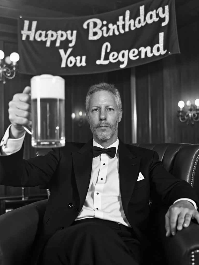 The Birthday Legend male portrait