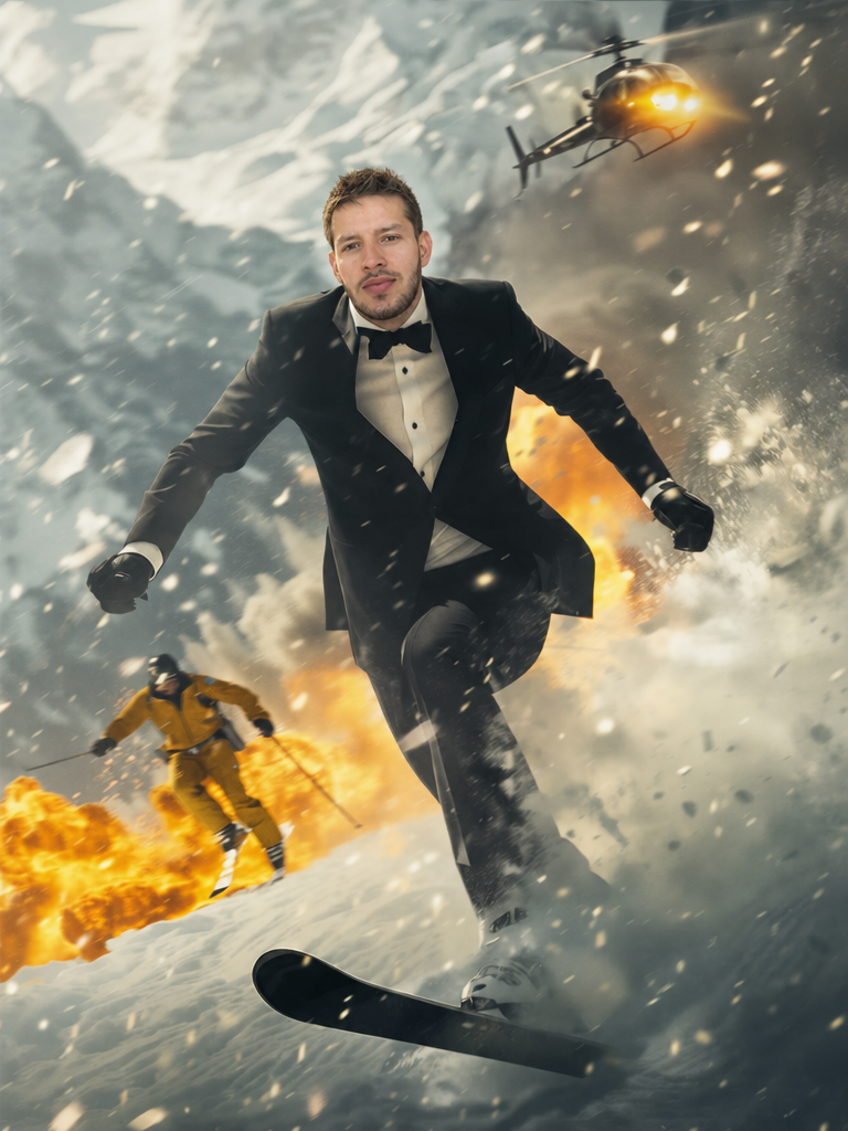 The Secret Agent man portrait
