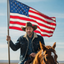 The All-American Cowboy man portrait