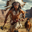 The Native Warrior man portrait