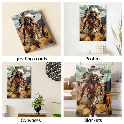 The Native Warrior man portrait