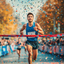The Victorious Marathoner man portrait