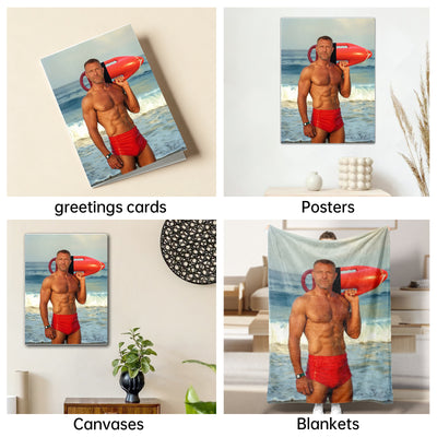 The Baywatch Lifeguard man portrait