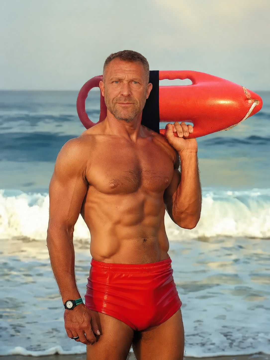 The Baywatch Lifeguard man portrait