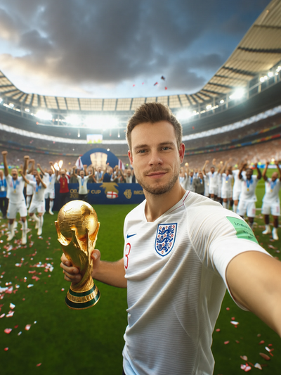 The World Cup Champion man portrait