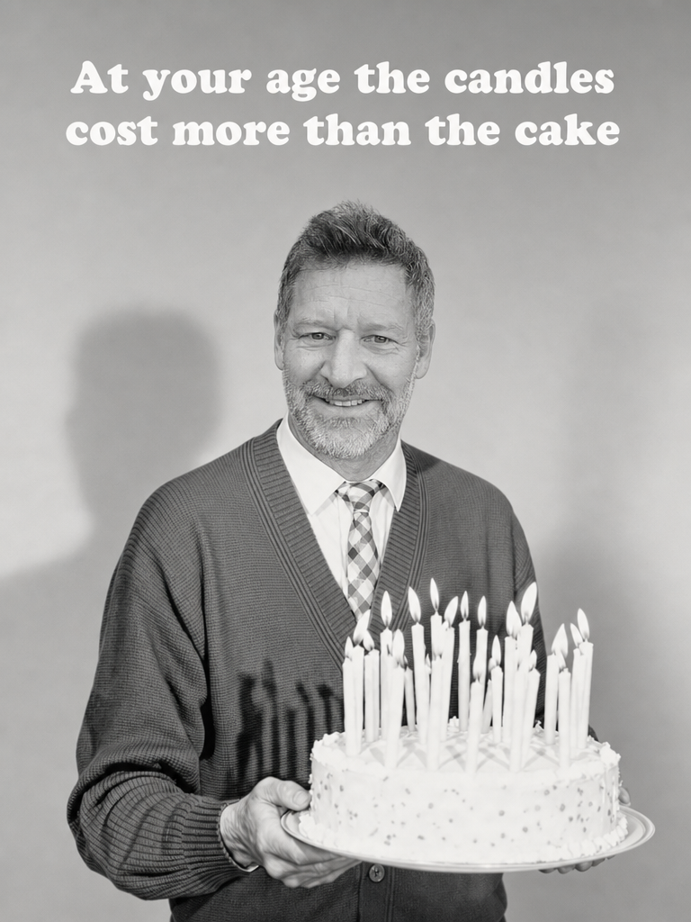 The Distinguished Gentleman birthday portrait