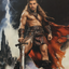 The Barbarian King man portrait