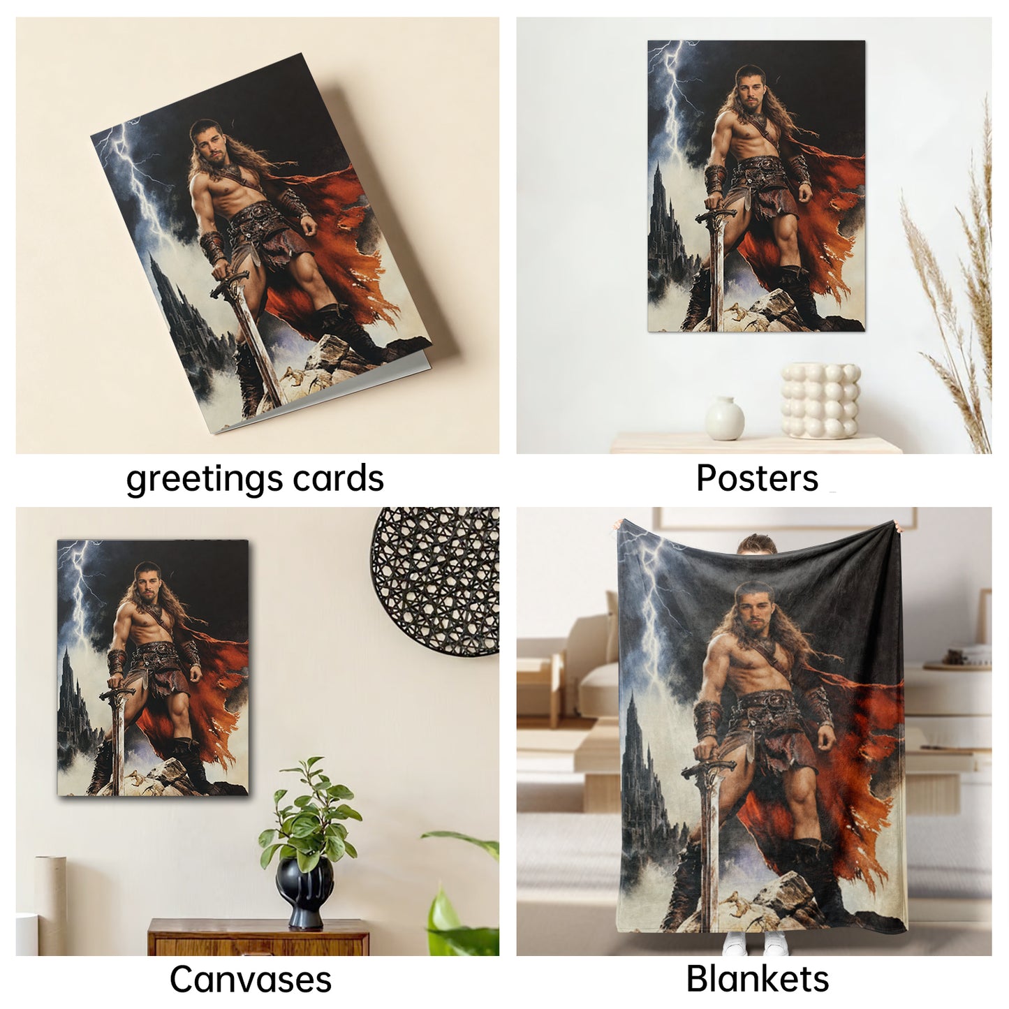 The Barbarian King man portrait