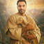 The Good Shepherd man portrait