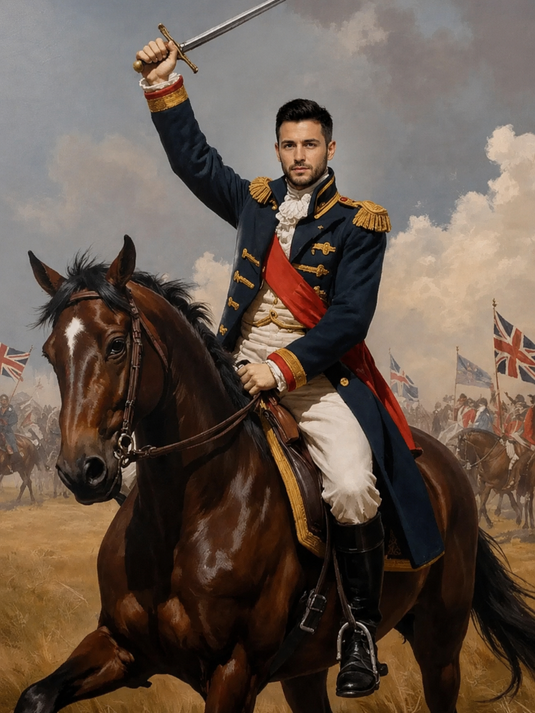 The Napoleonic Cavalry Commander man portrait
