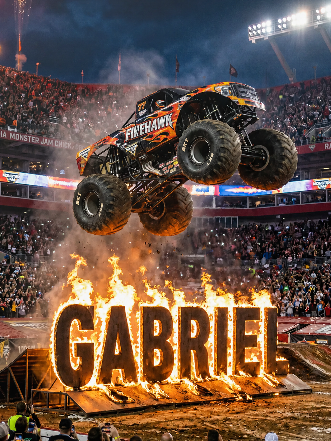 The Monster Jam Champion Gabriel portrait