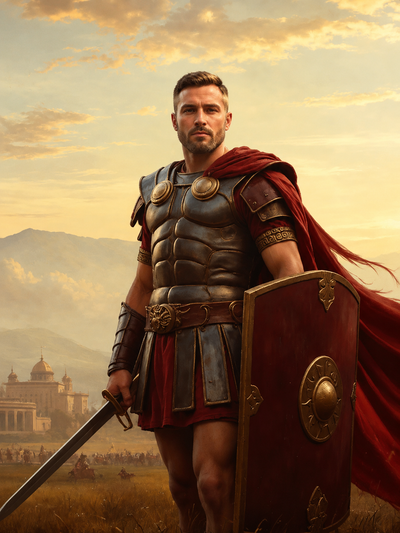 The Roman Centurion man portrait