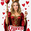 The Queen of Hearts woman portrait