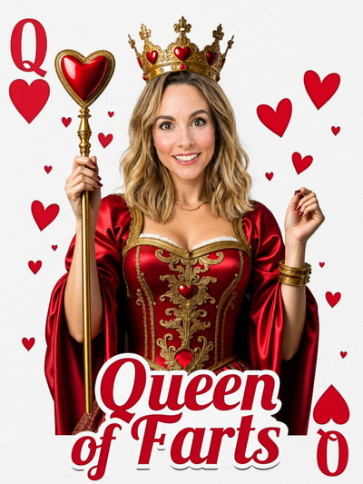 The Queen of Hearts woman portrait