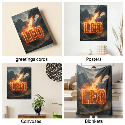 The Fire Dragon Leo portrait