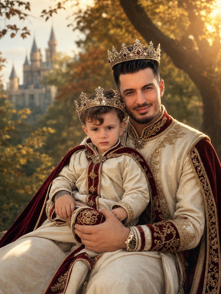 The Regal Monarch fatherday,royal portrait