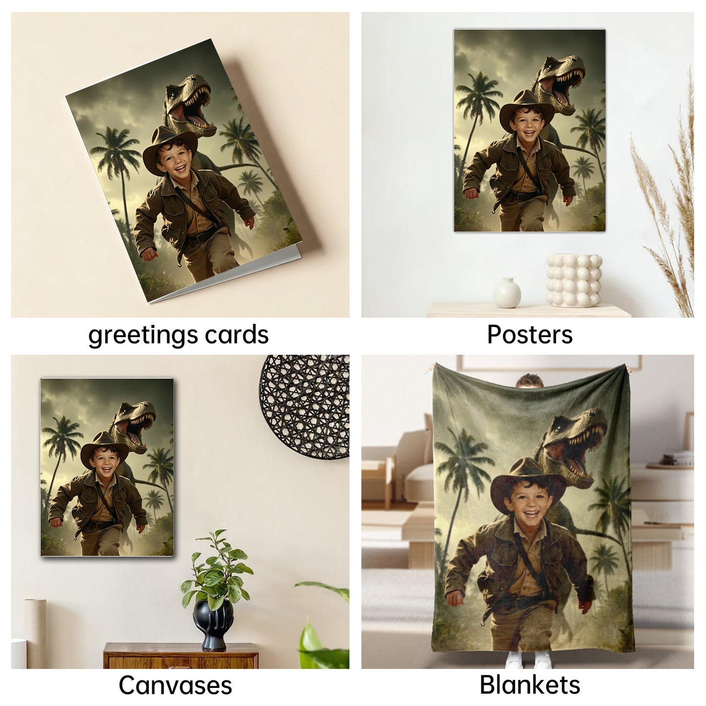 The Jurassic Explorer Boy Portrait