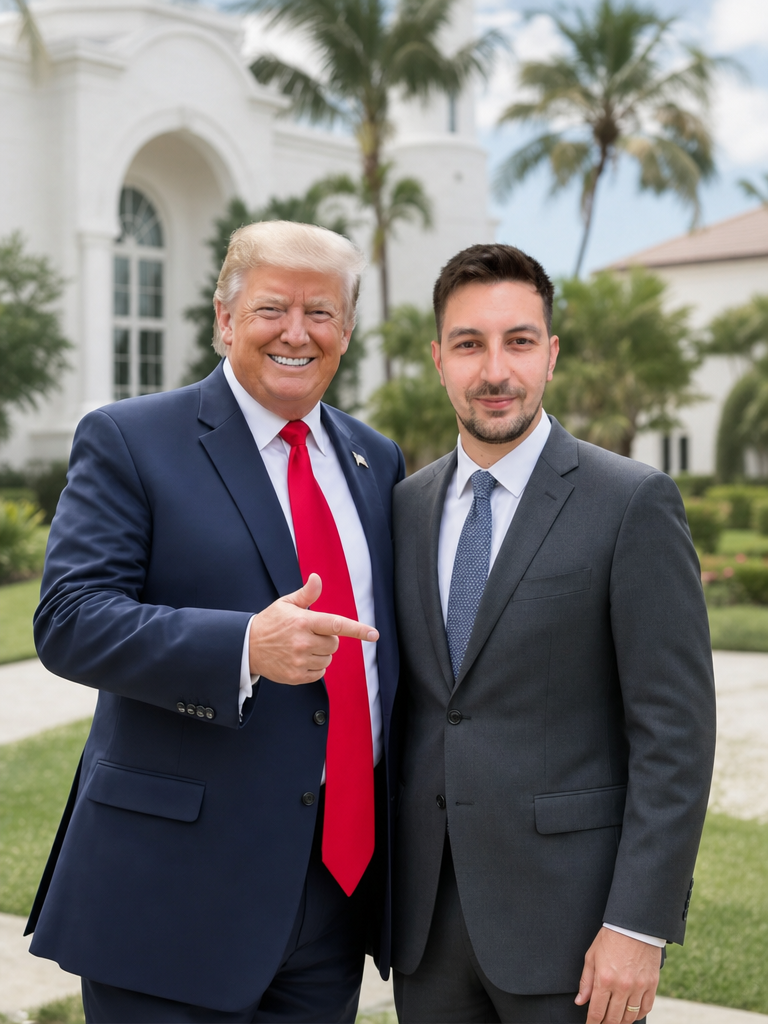 The Apprentice Host man,famous portrait