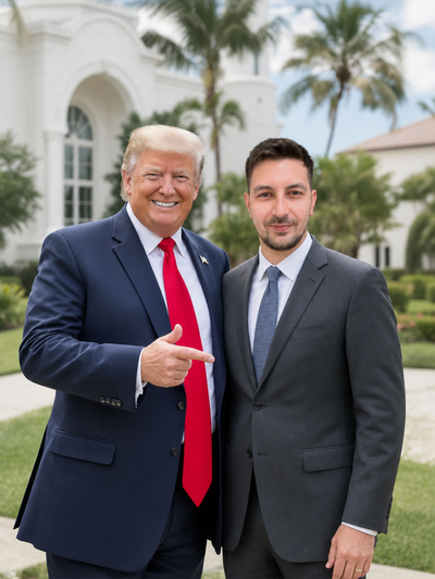 The Apprentice Host man,famous portrait