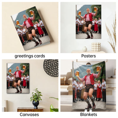 The Oktoberfest Dad Bod Champion man,funny portrait