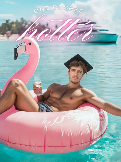 The Flamingo Float Graduate man,graduation portrait