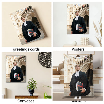The Barrister man graduation portrait