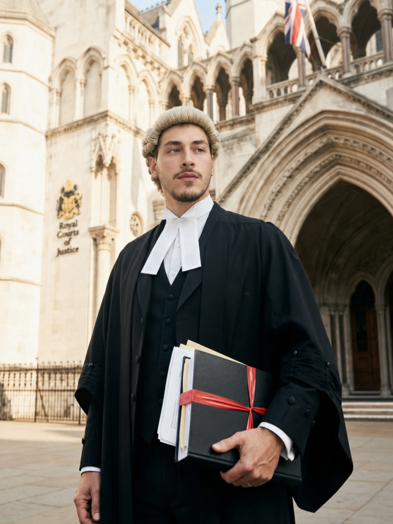 The Barrister man graduation portrait
