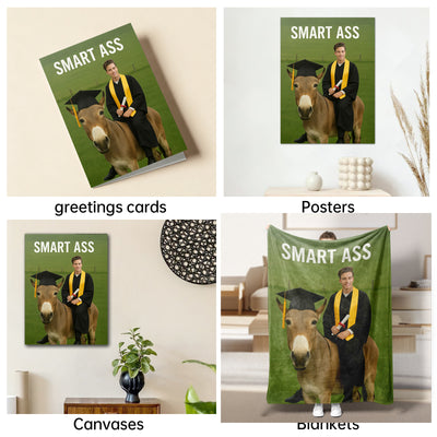The Graduated Donkey male portrait