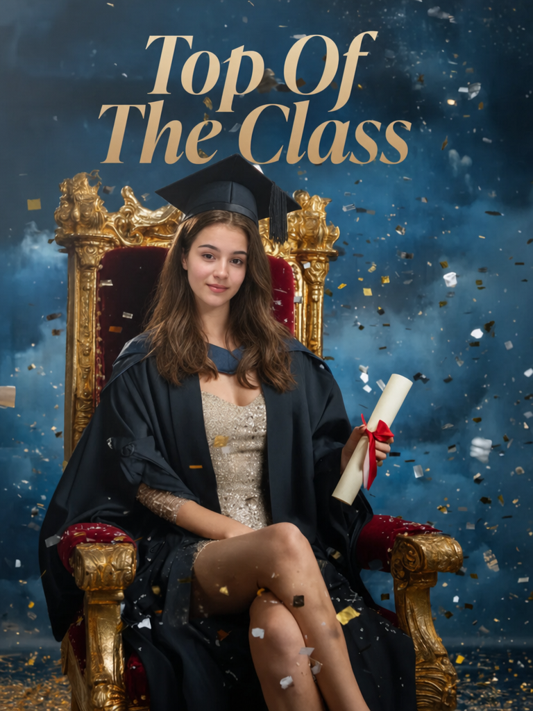 The Academic Monarch woman,graduation portrait