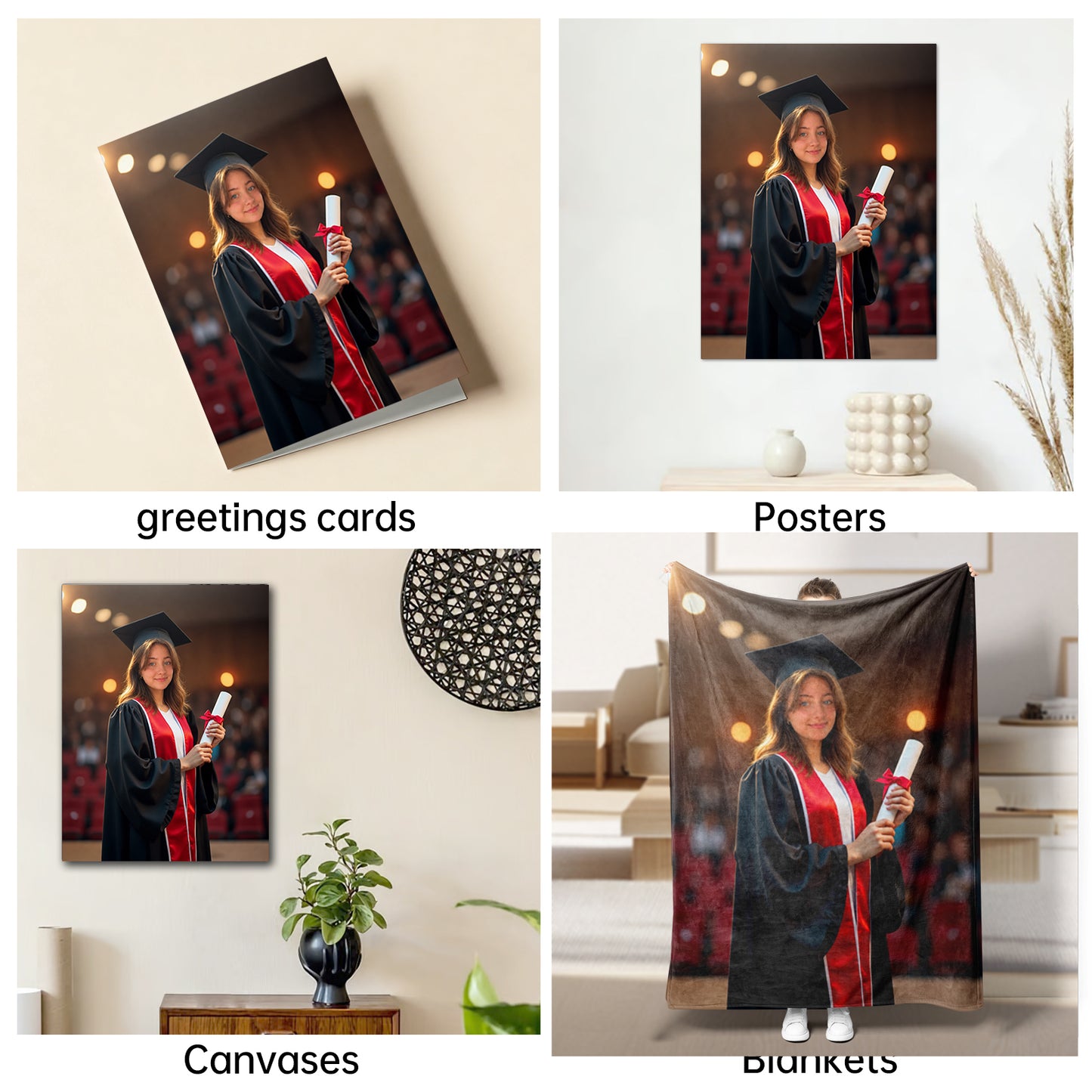 The Scholar Laureate woman graduation portrait