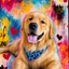 The Street Art King Rottweiler portrait