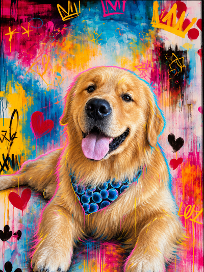 The Street Art King Rottweiler portrait