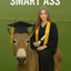 The Smart Ass woman,graduation portrait
