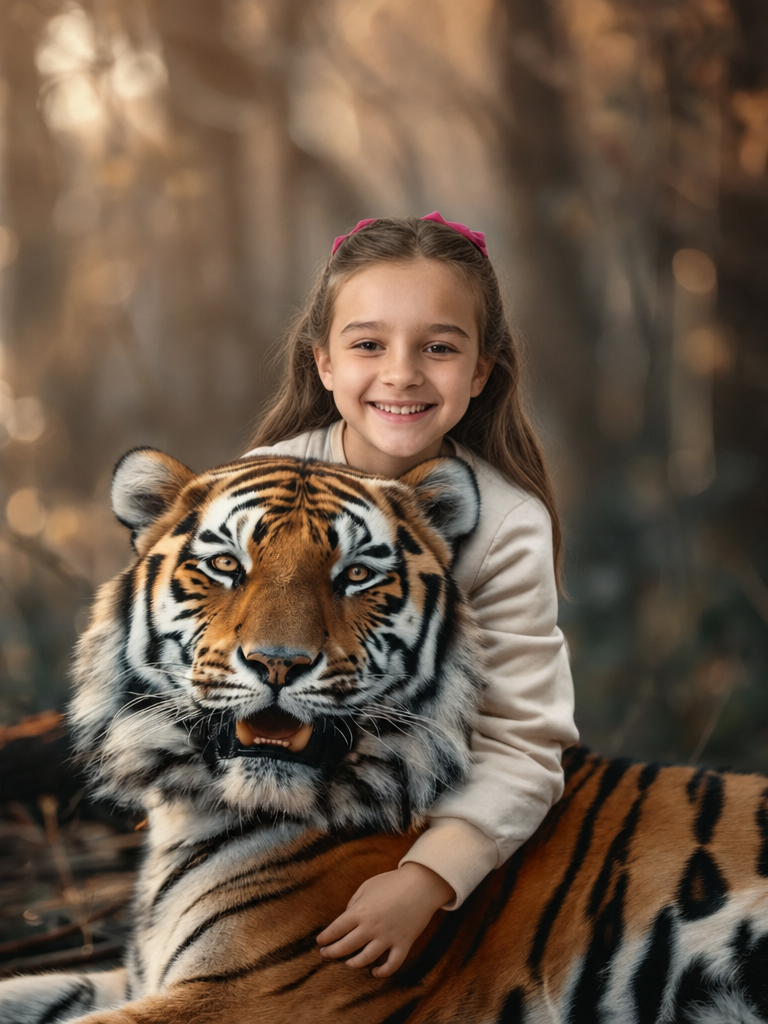 The Tiger Whisperer girl portrait
