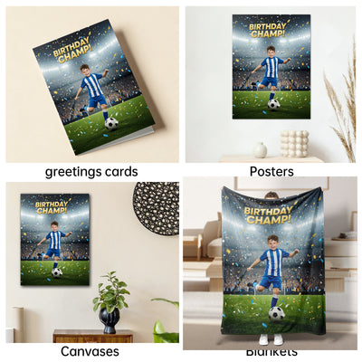 The Soccer Star boy portrait