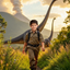 The Jurassic Park Ranger child portrait