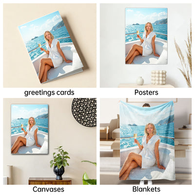 The Mediterranean Yacht Goddess woman portrait