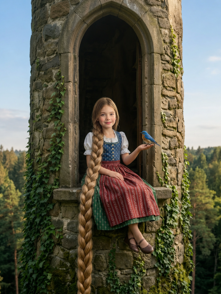 The Rapunzel girl portrait