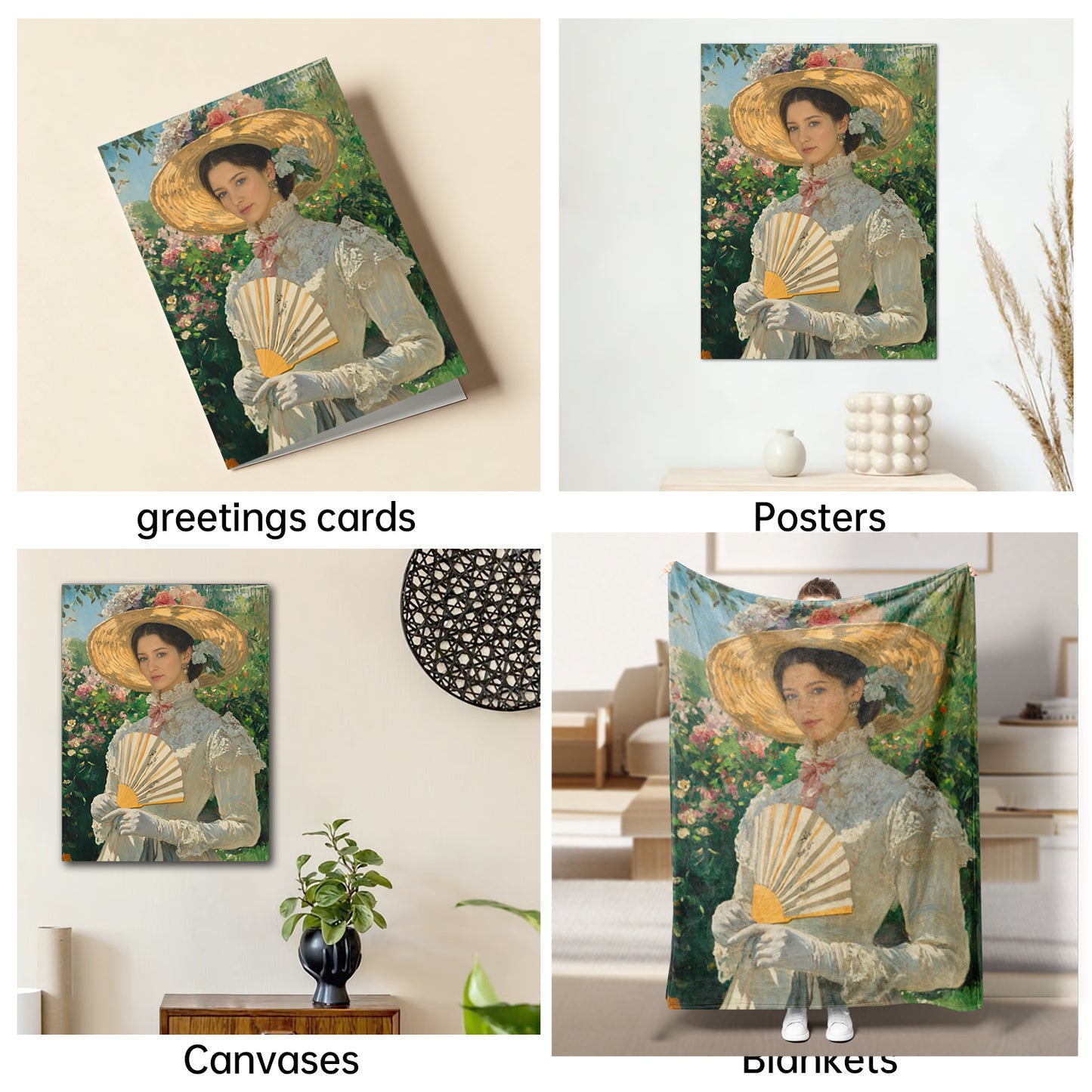 The Victorian Garden Socialite woman portrait