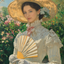 The Victorian Garden Socialite woman portrait