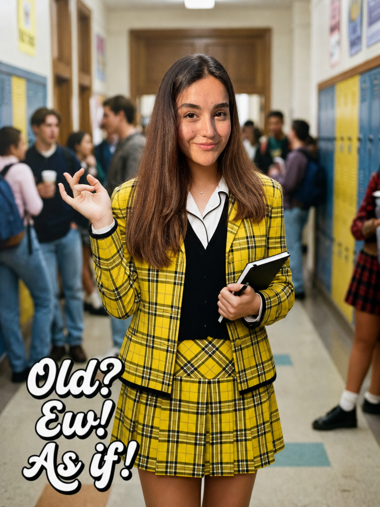 The Clueless Valley Girl woman portrait