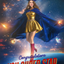 The Cosmic Valedictorian woman,graduation portrait