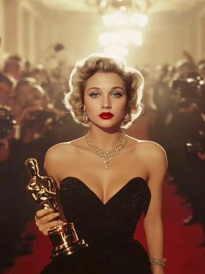 The Golden Age Hollywood Starlet woman portrait